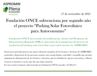 Imagen - Fundación ONCE subvenciona proyecto Parking Solar Imagen - Fundación ONCE subvenciona proyecto Parking Solar